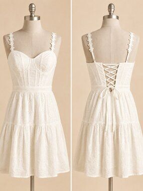 Sweetheart Neck Sleeveless Fit + Flare Dress